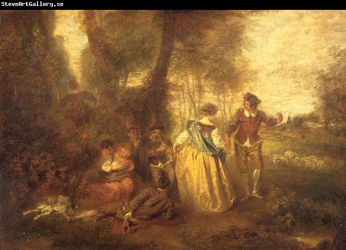 Jean-Antoine Watteau Le Plaisir pastoral